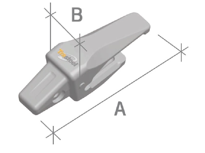 PORTADIENTE TRASTEEL CAT J450 LH DELTA - 50mm
